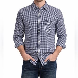 Ben Sherman Navy Checkered Casual Shirt